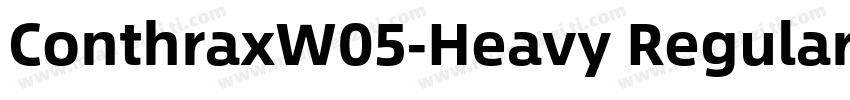 ConthraxW05-Heavy RegularVersion 1字体转换